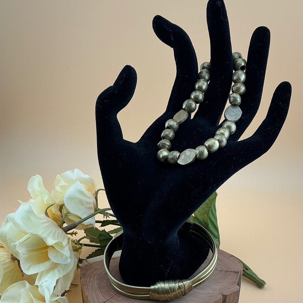 Bracelets Handmade 2 Gorgeous Gold Metal - Picture 2 of 9